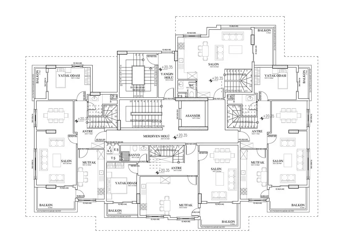 Квартира 48м² в Турции, Демирташ. Стоимостью 100000€ аренда фото-39