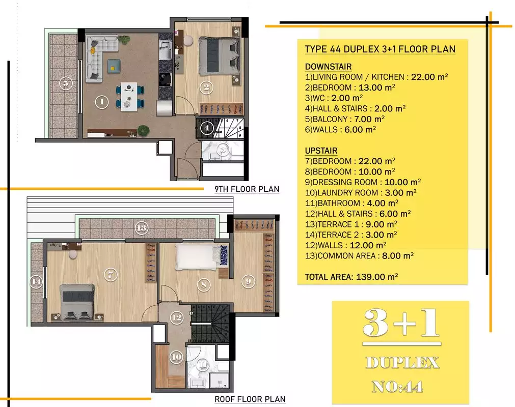 Квартира 58м² в Турции, Махмутлар. Стоимостью 125000€ аренда фото-15