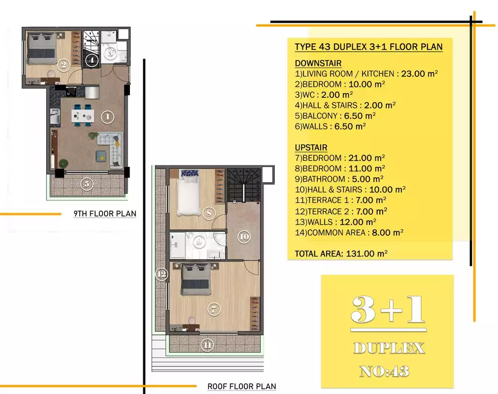 Квартира 58м² в Турции, Махмутлар. Стоимостью 125000€ аренда фото-16