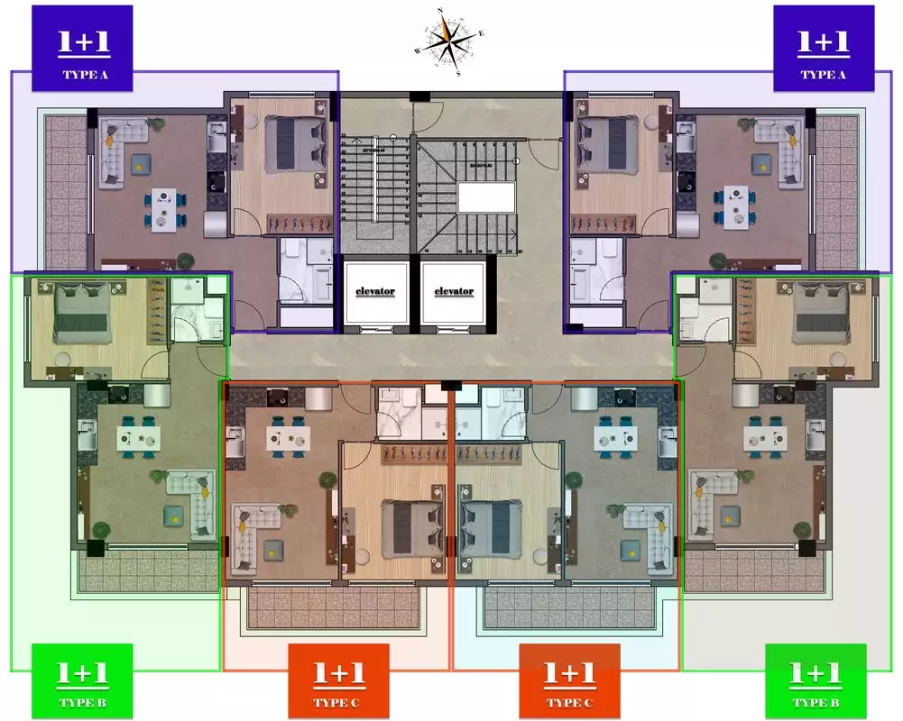 Квартира 58м² в Турции, Махмутлар. Стоимостью 125000€ аренда фото-18