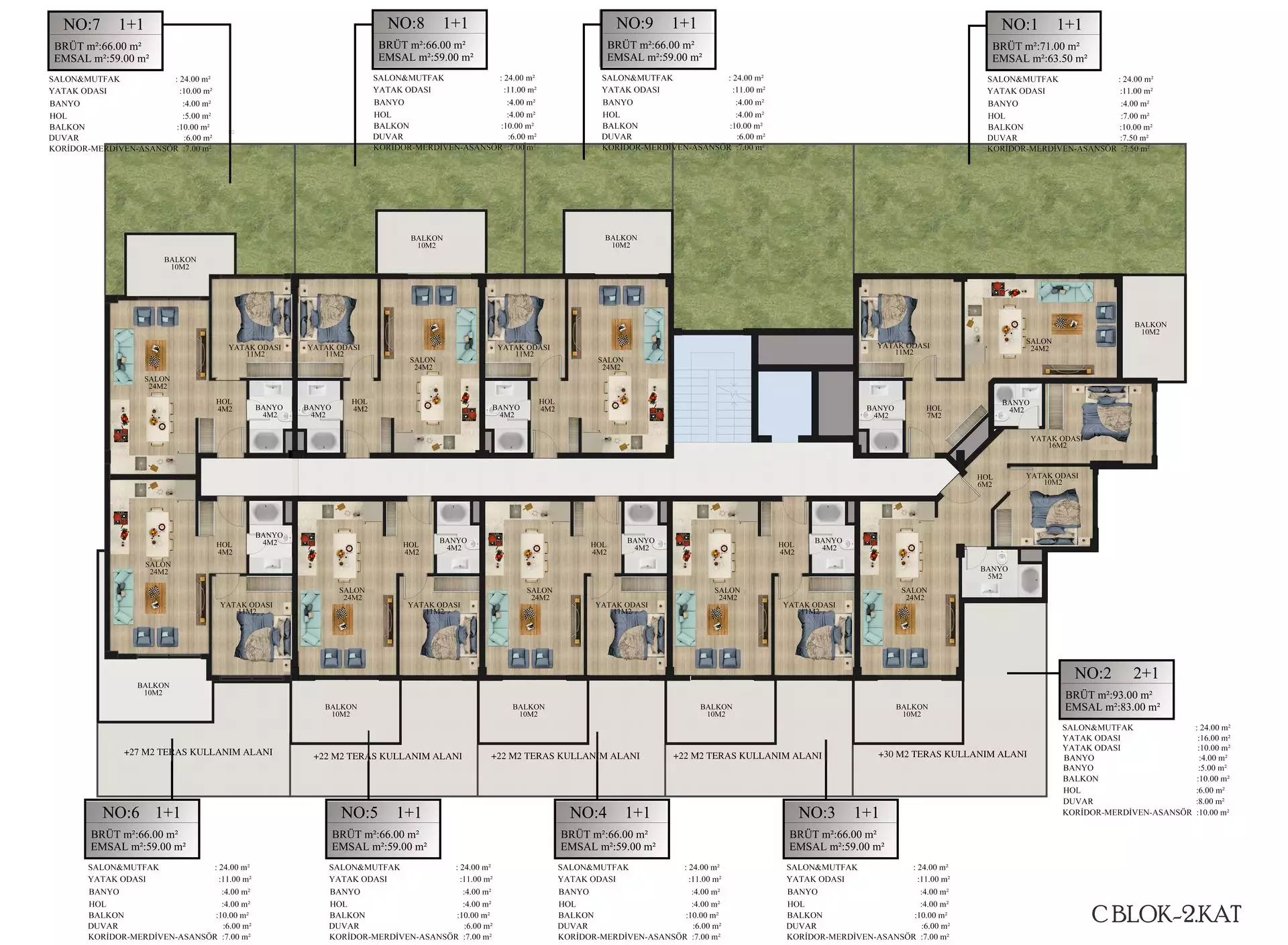 Квартира 93м² в Турции, Алания. Стоимостью 115500€ аренда фото-39