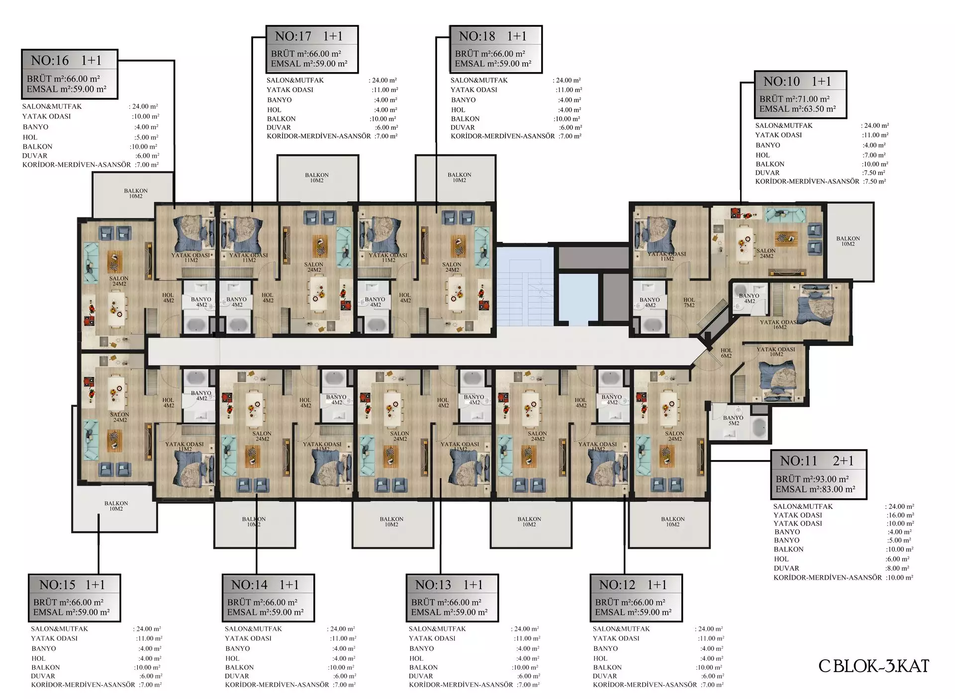 Квартира 93м² в Турции, Алания. Стоимостью 115500€ аренда фото-40
