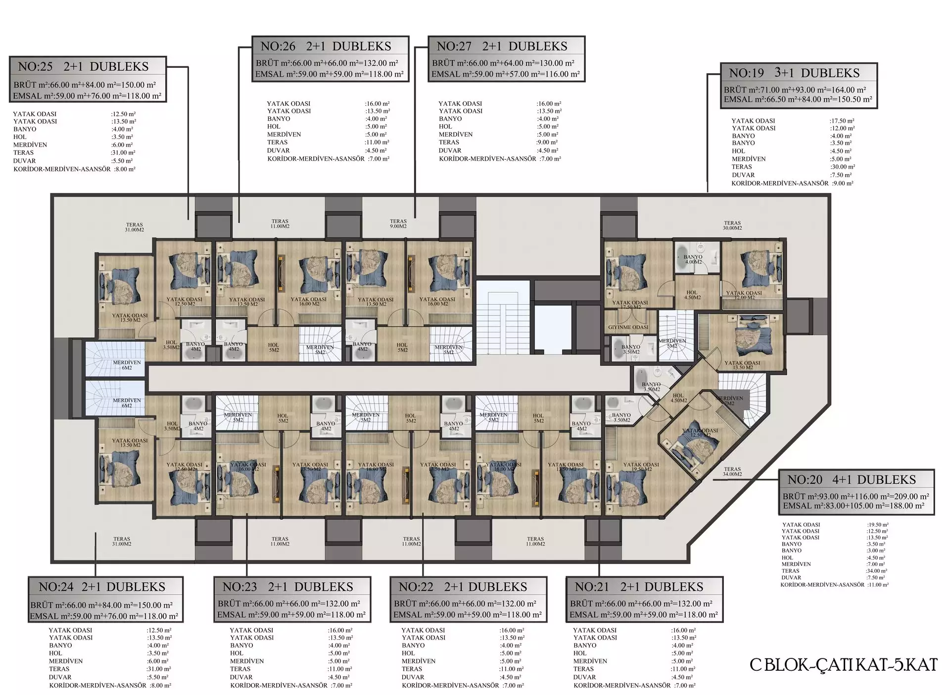 Квартира 93м² в Турции, Алания. Стоимостью 115500€ аренда фото-42