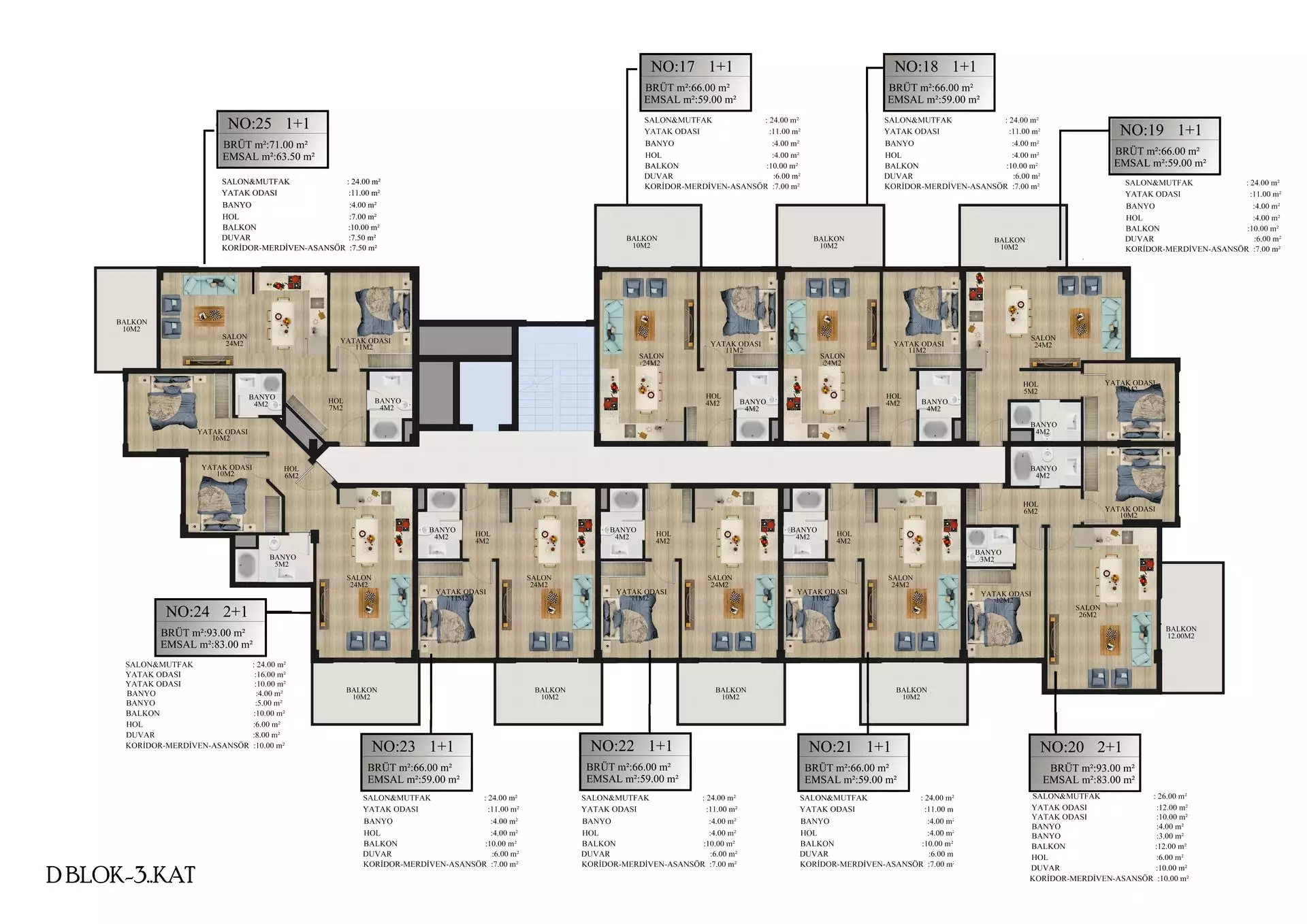 Квартира 93м² в Турции, Алания. Стоимостью 115500€ аренда фото-45