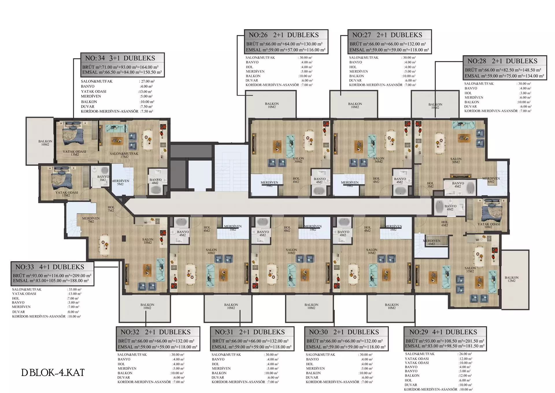 Квартира 93м² в Турции, Алания. Стоимостью 115500€ аренда фото-46