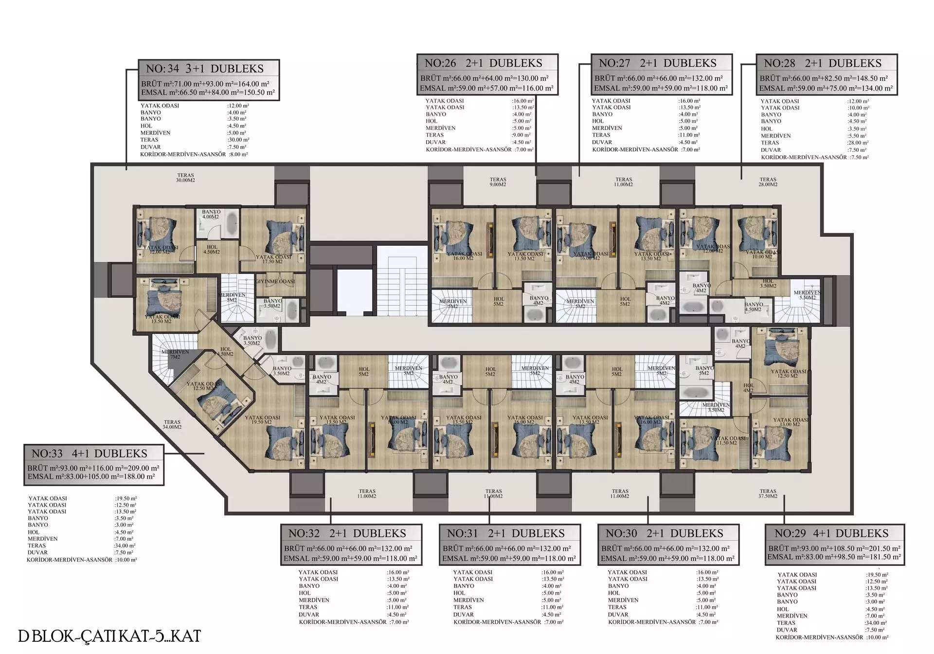 Квартира 93м² в Турции, Алания. Стоимостью 115500€ аренда фото-47
