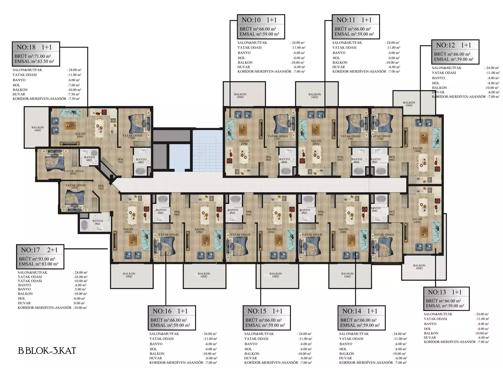 Квартира 93м² в Турции, Алания. Стоимостью 115500€ аренда фото-48