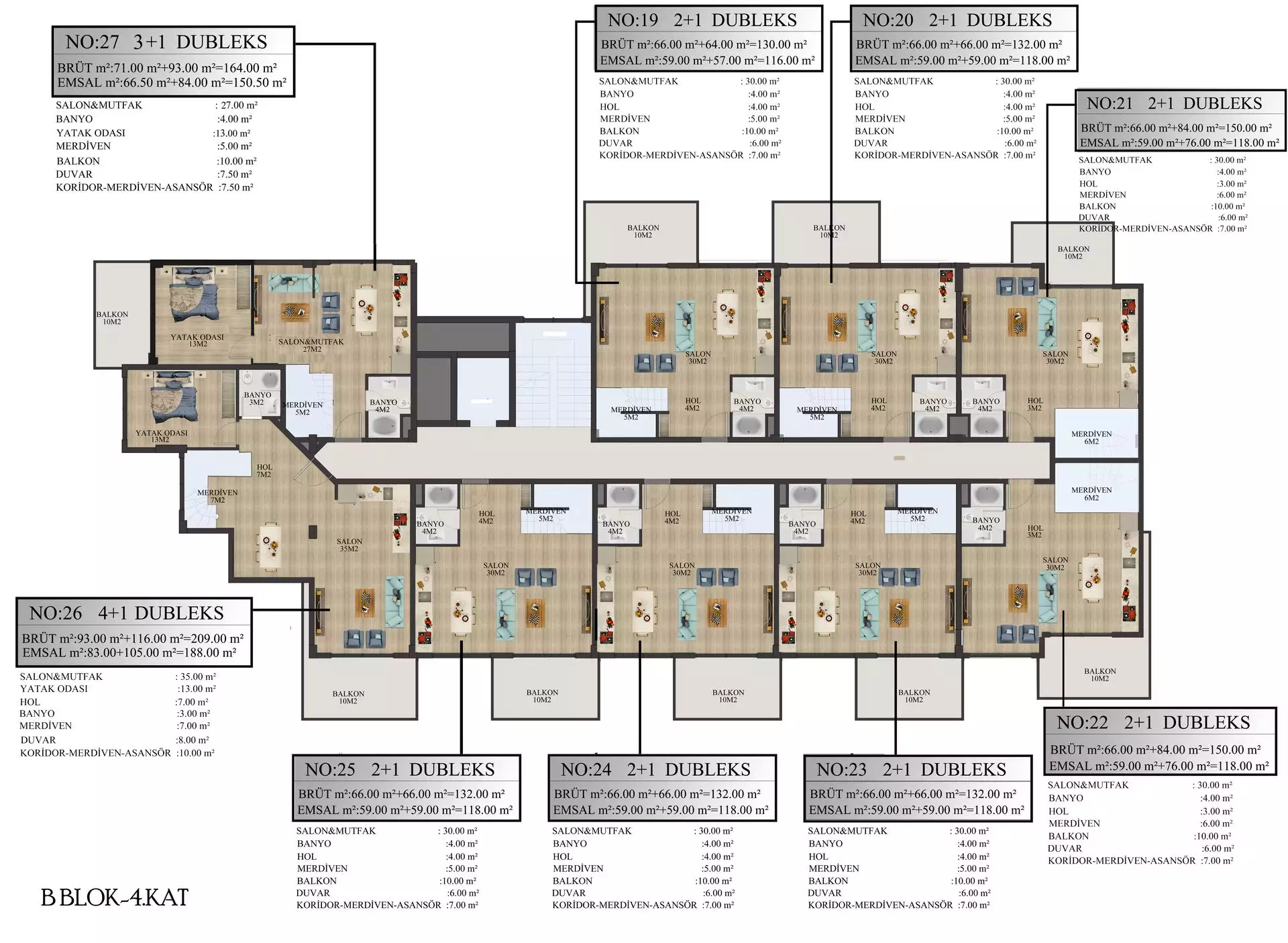 Квартира 93м² в Турции, Алания. Стоимостью 115500€ аренда фото-49