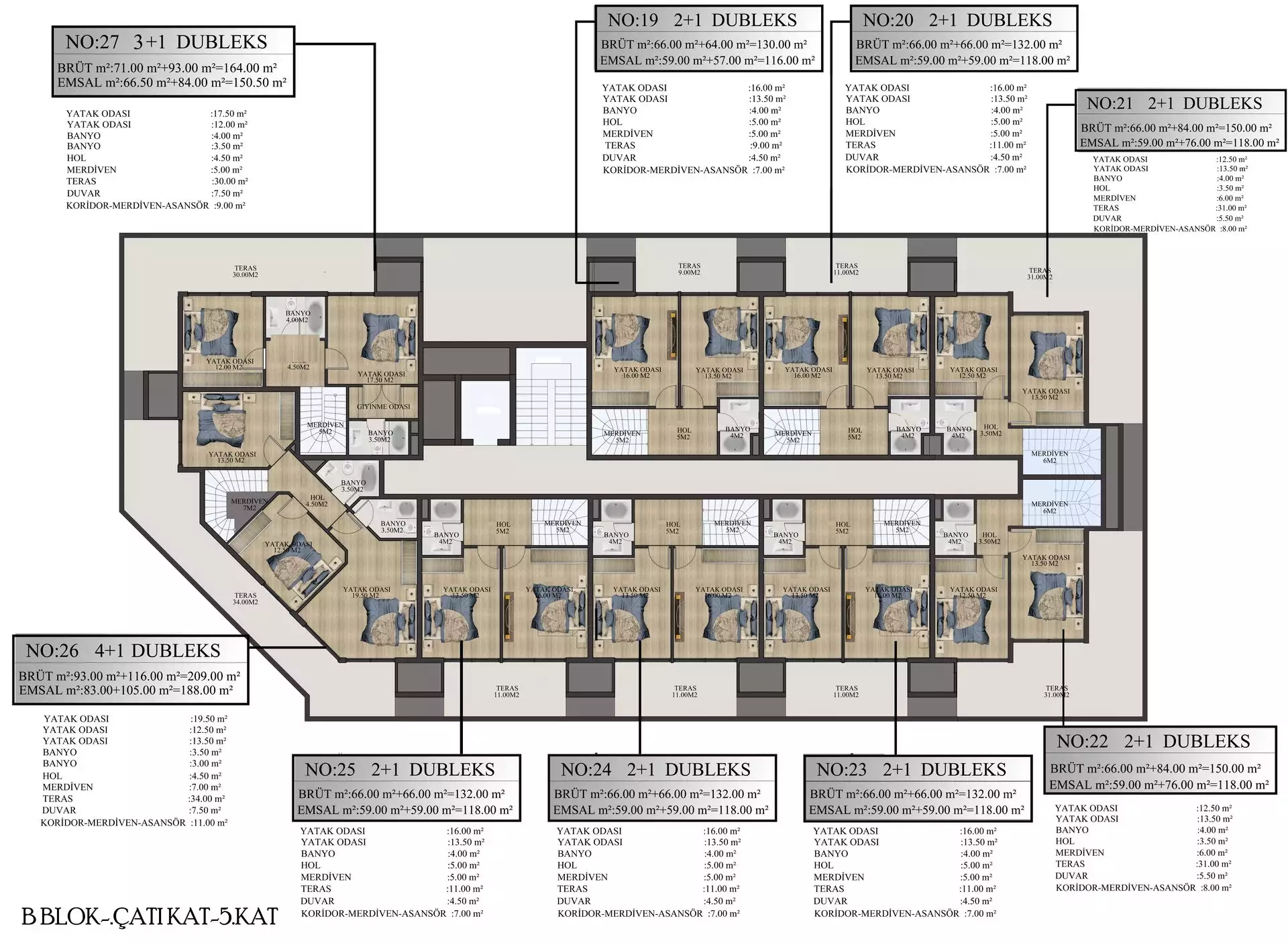 Квартира 93м² в Турции, Алания. Стоимостью 115500€ аренда фото-50