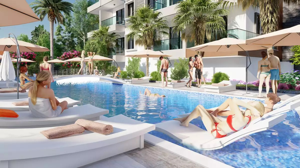 Квартира 54м² в Турции, Газипаша. Стоимостью 90000€ аренда фото-2