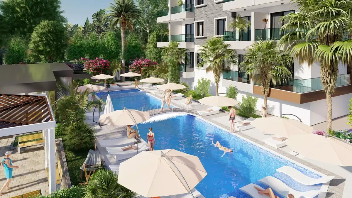 Квартира 54м² в Турции, Газипаша. Стоимостью 90000€ аренда фото-3