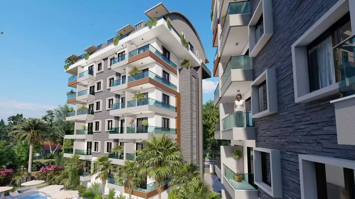 Квартира 54м² в Турции, Газипаша. Стоимостью 90000€ аренда фото-5