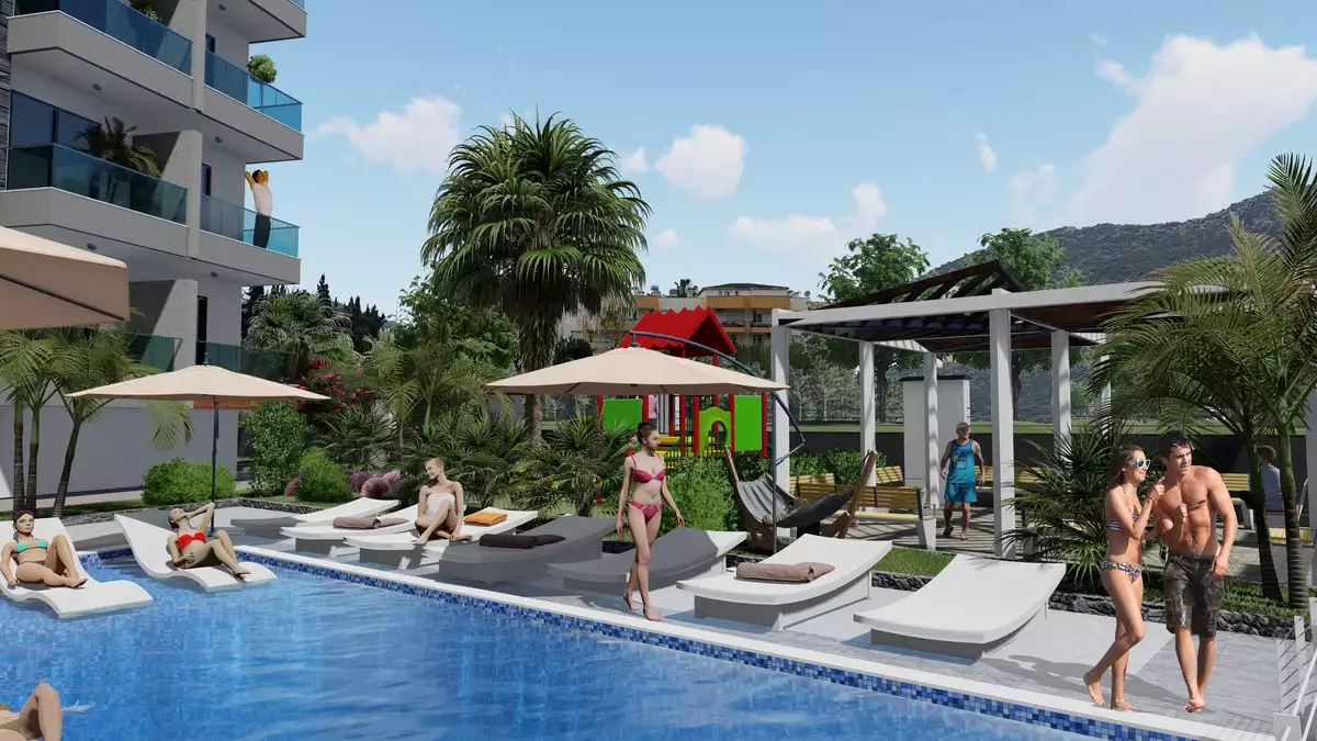Квартира 54м² в Турции, Газипаша. Стоимостью 90000€ аренда фото-13