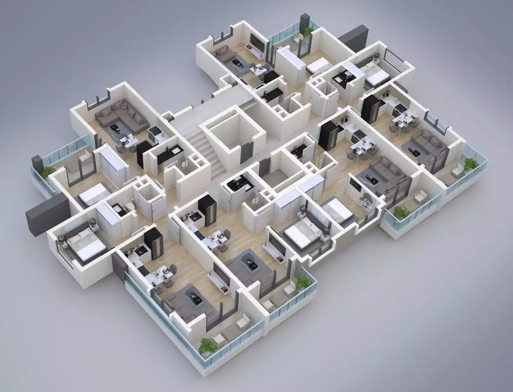 Квартира 54м² в Турции, Газипаша. Стоимостью 90000€ аренда фото-35