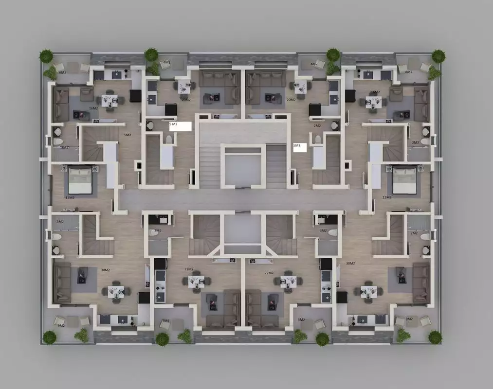 Квартира 54м² в Турции, Газипаша. Стоимостью 90000€ аренда фото-36