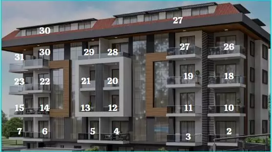 Квартира 45м² в Турции, Кестель. Стоимостью 160000€ аренда фото-15