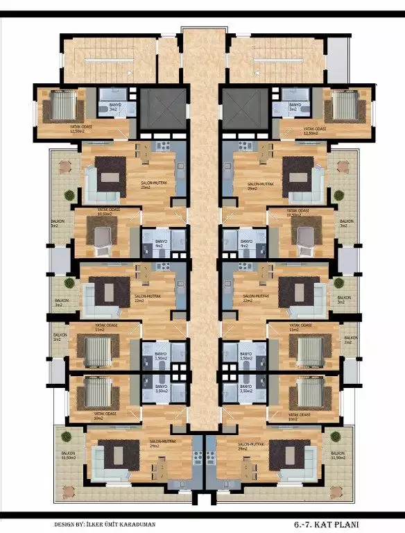 Квартира 54м² в Турции, Махмутлар. Стоимостью 140000€ аренда фото-21