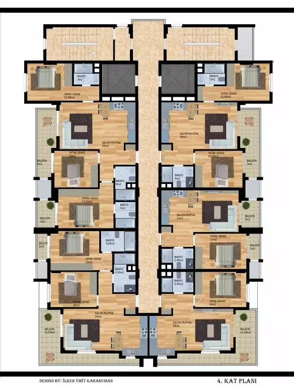 Квартира 54м² в Турции, Махмутлар. Стоимостью 140000€ аренда фото-23