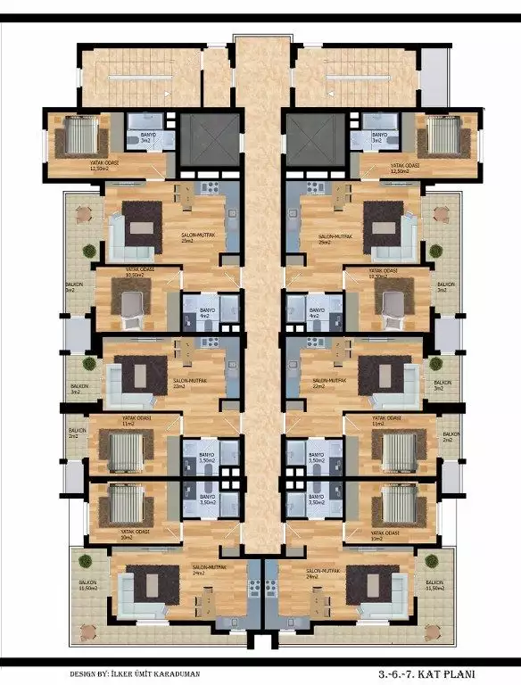 Квартира 54м² в Турции, Махмутлар. Стоимостью 140000€ аренда фото-24