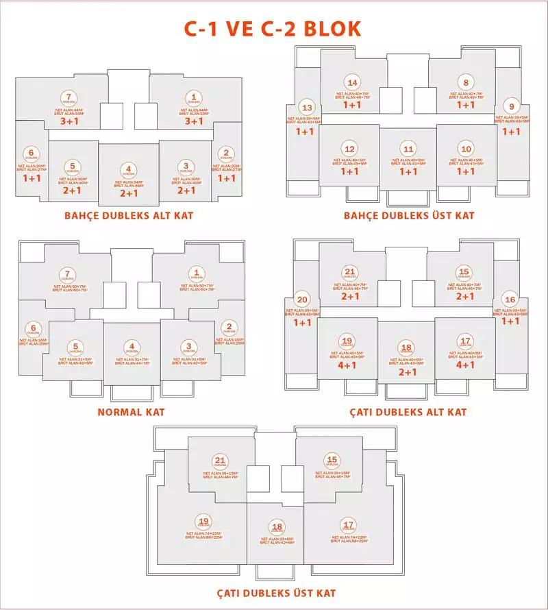 Квартира 48м² в Турции, Тюрклер. Стоимостью 140000€ аренда фото-44