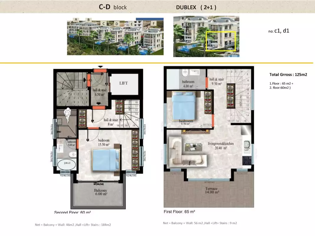 Квартира 55м² в Турции, Кестель. Стоимостью 490000€ аренда фото-9