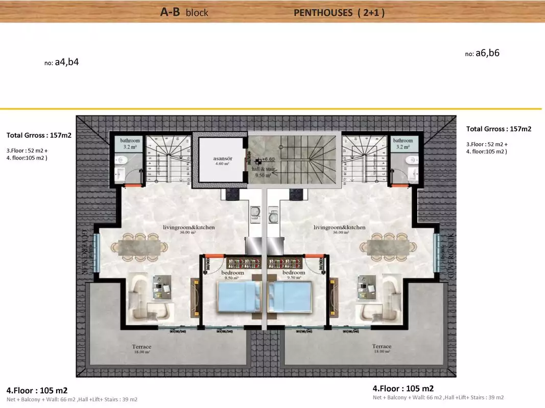 Квартира 55м² в Турции, Кестель. Стоимостью 490000€ аренда фото-10