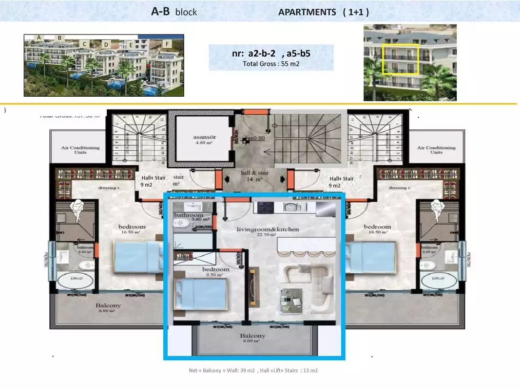 Квартира 55м² в Турции, Кестель. Стоимостью 490000€ аренда фото-14