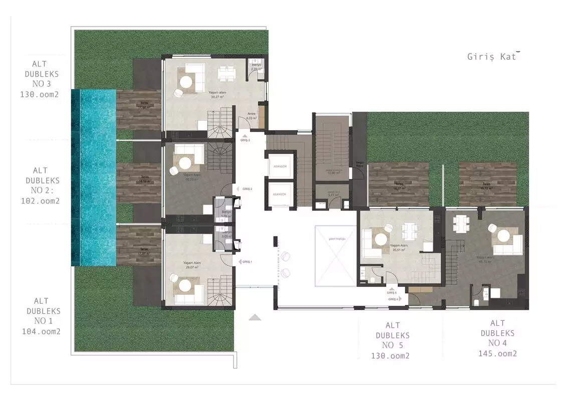 Квартира 48м² в Турции, Авсаллар. Стоимостью 110500€ аренда фото-12