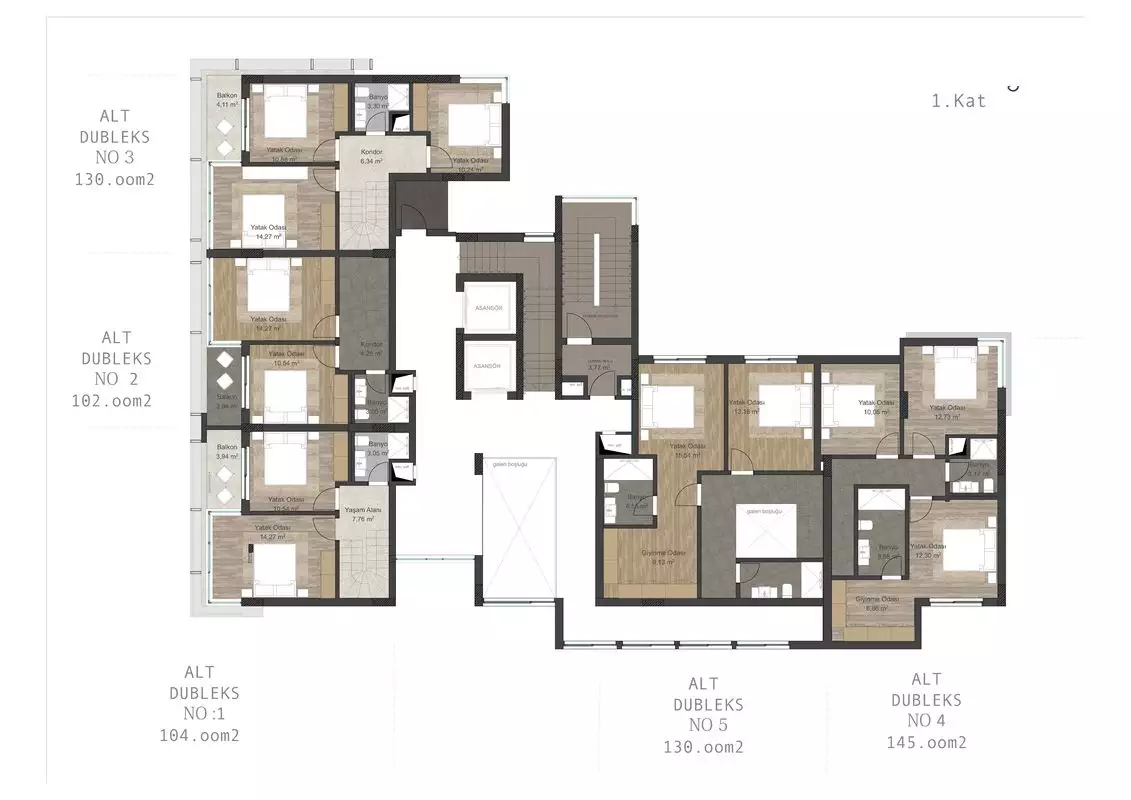 Квартира 48м² в Турции, Авсаллар. Стоимостью 110500€ аренда фото-13