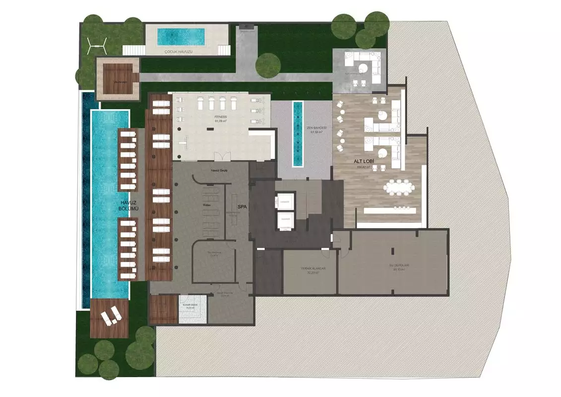 Квартира 48м² в Турции, Авсаллар. Стоимостью 110500€ аренда фото-14