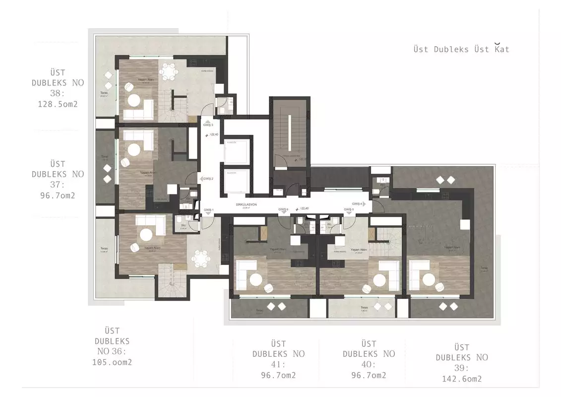 Квартира 48м² в Турции, Авсаллар. Стоимостью 110500€ аренда фото-15