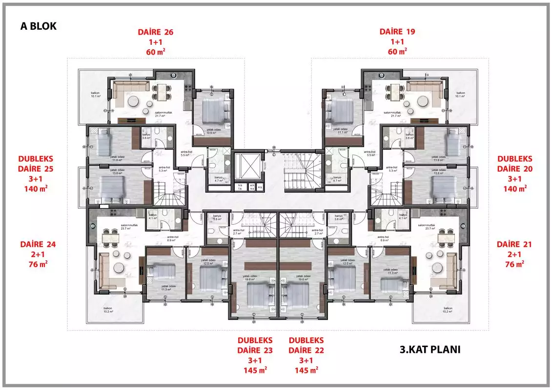 Квартира 51м² в Португалии, Алкобаса. Стоимостью 165000€ аренда фото-39