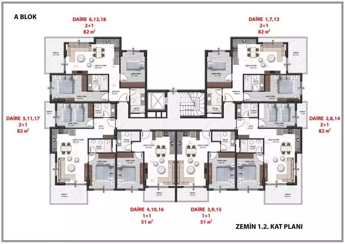 Квартира 51м² в Португалии, Алкобаса. Стоимостью 165000€ аренда фото-41
