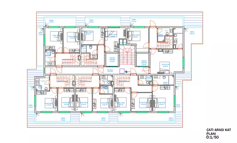 Квартира 53м² в Турции, Махмутлар. Стоимостью 132000€ аренда фото-46