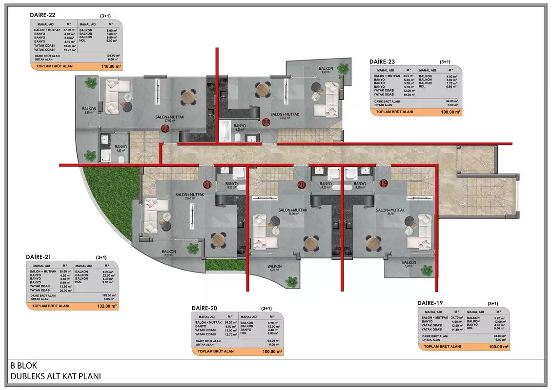 Квартира 44м² в Турции, Кестель. Стоимостью 190000€ аренда фото-34