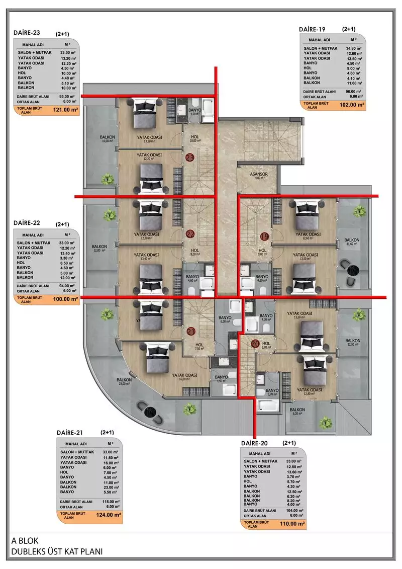 Квартира 44м² в Турции, Кестель. Стоимостью 190000€ аренда фото-39