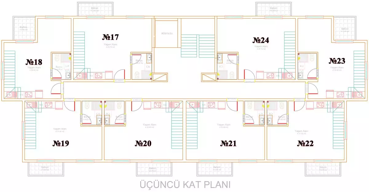 Квартира 59м² в Турции, Паяллар. Стоимостью 60000€ аренда фото-25