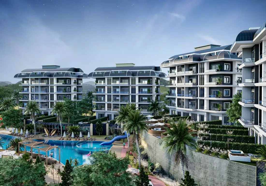Квартира 50м² в Турции, Каргыджак. Стоимостью 143000€ аренда фото-2