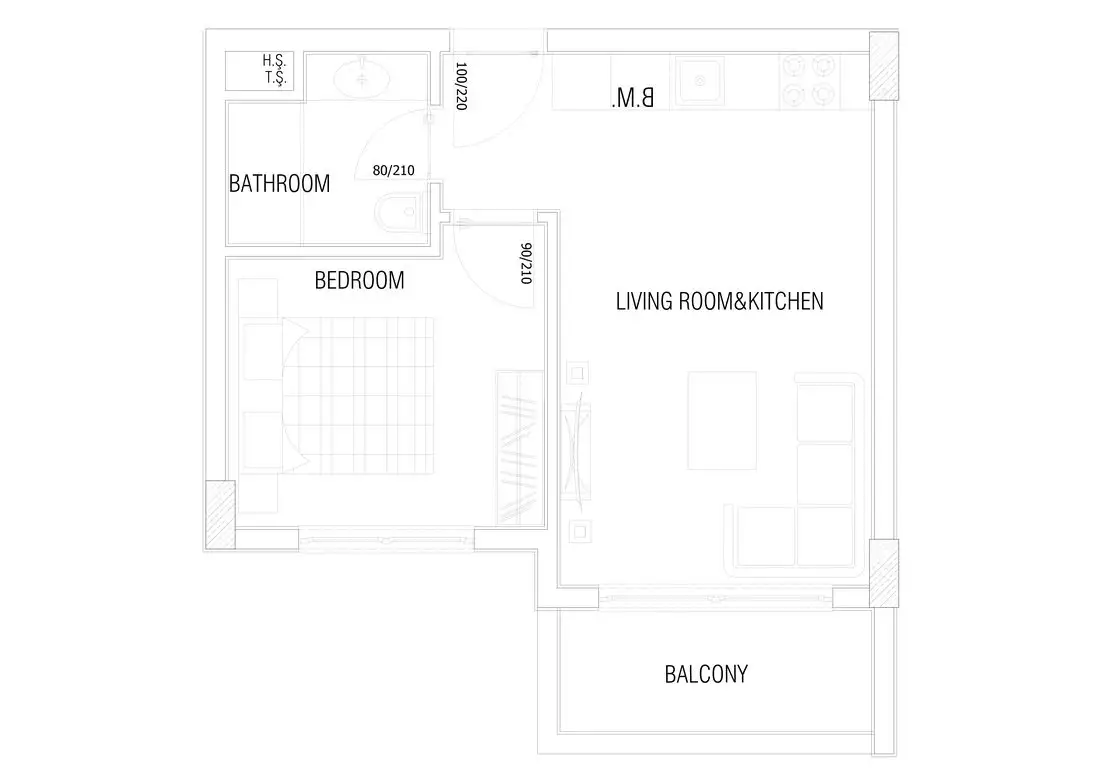 Квартира 50м² в Турции, Каргыджак. Стоимостью 143000€ аренда фото-41