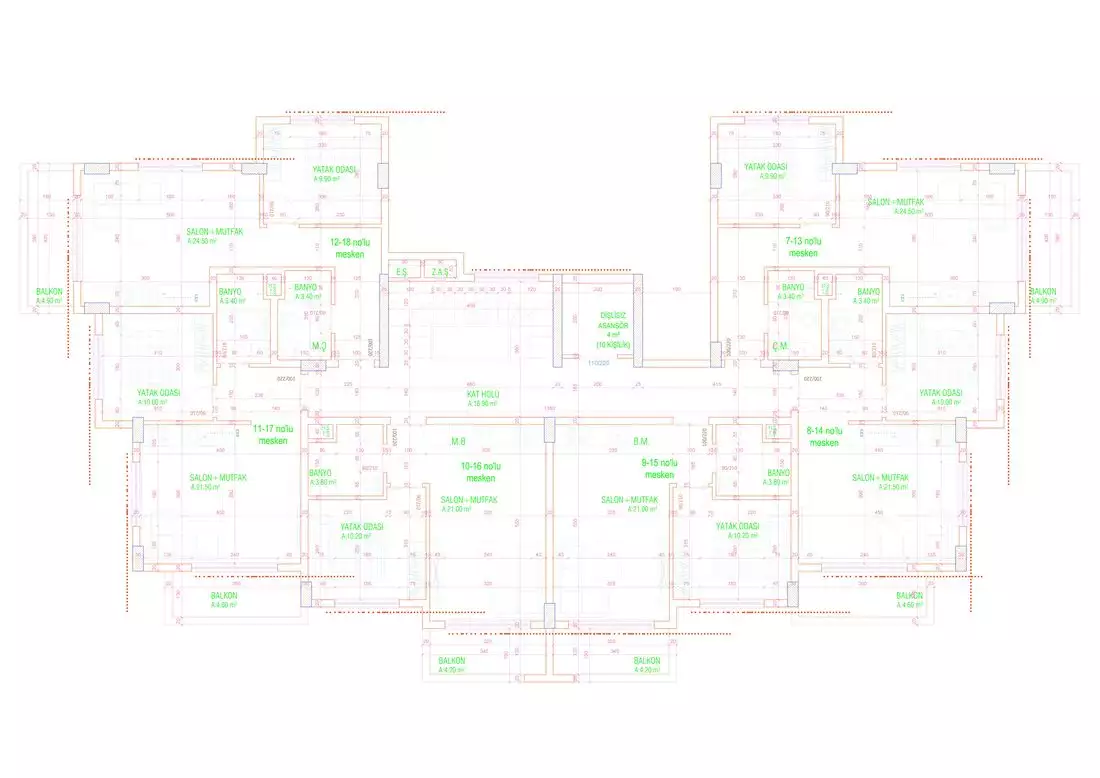 Квартира 50м² в Турции, Каргыджак. Стоимостью 143000€ аренда фото-43