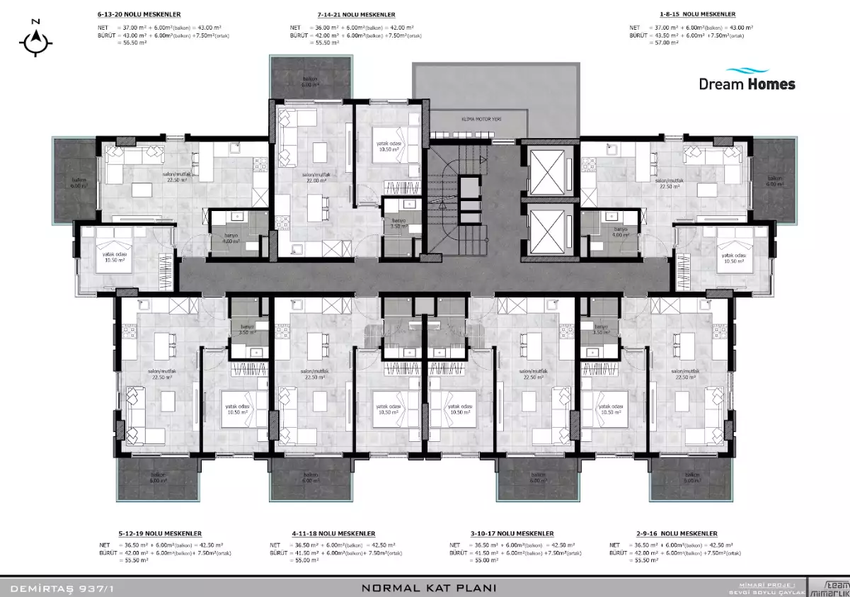 Квартира 100м² в Турции, Демирташ. Стоимостью 104500€ аренда фото-17