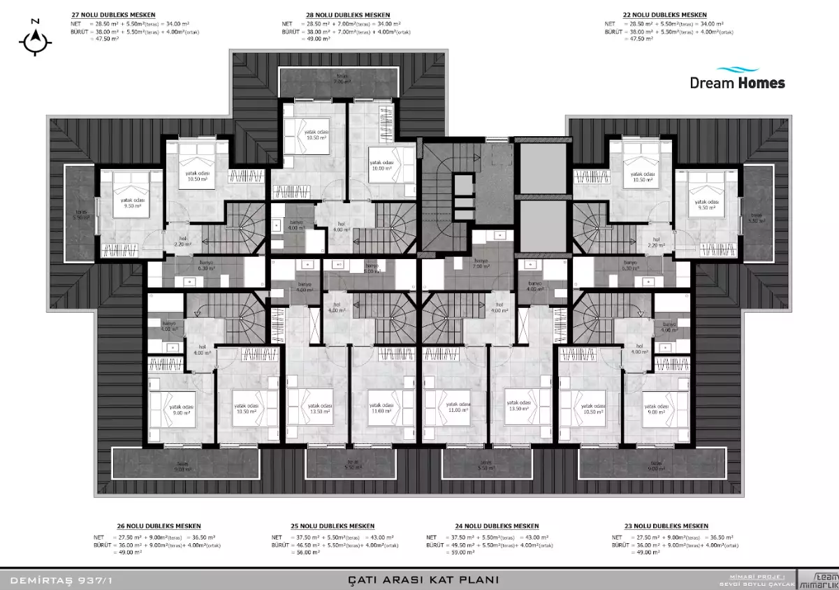 Квартира 100м² в Турции, Демирташ. Стоимостью 104500€ аренда фото-19