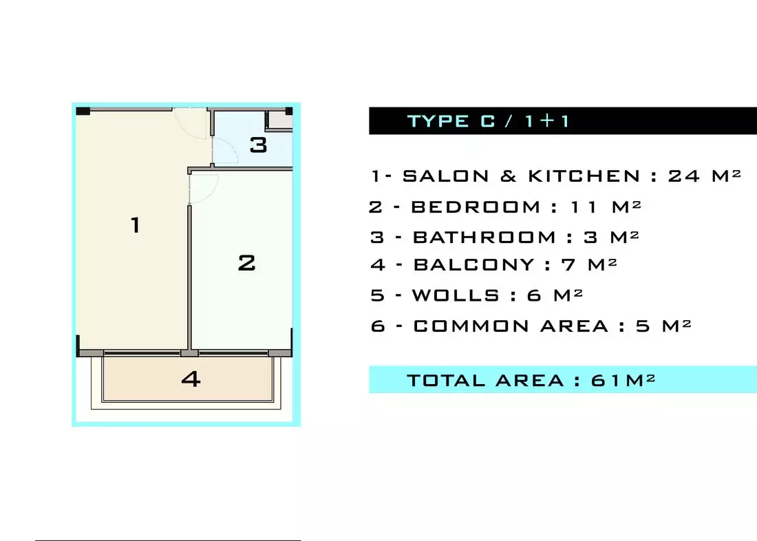 Квартира 56м² в Турции, Каргыджак. Стоимостью 132000€ аренда фото-33