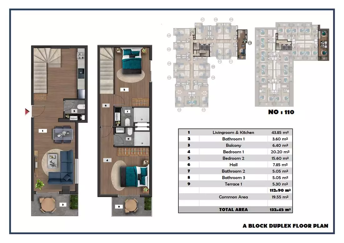 Квартира 60м² в Турции, Паяллар. Стоимостью 110000€ аренда фото-39
