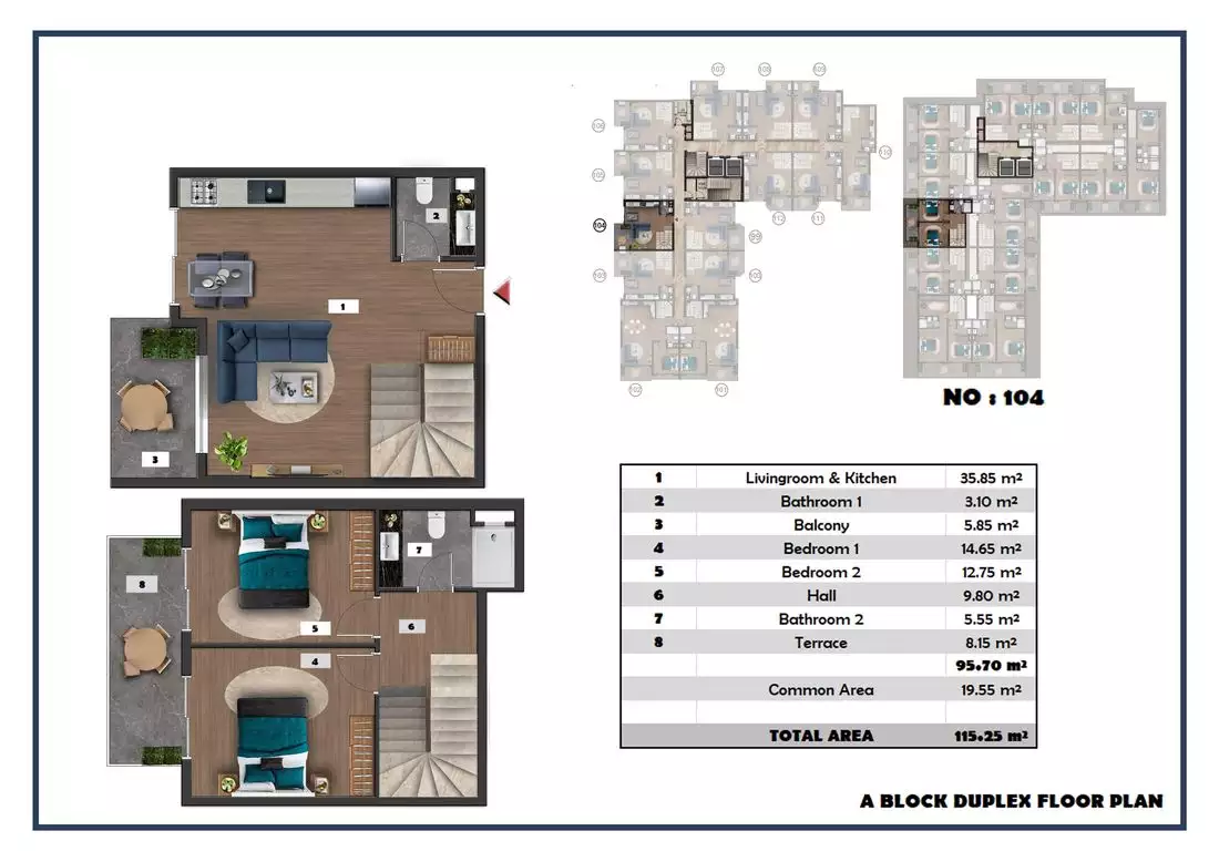 Квартира 60м² в Турции, Паяллар. Стоимостью 110000€ аренда фото-45