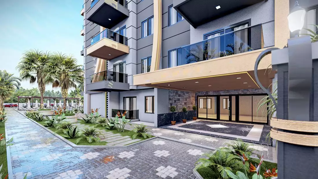 Квартира 46м² в Турции, Газипаша. Стоимостью 118100€ аренда фото-2
