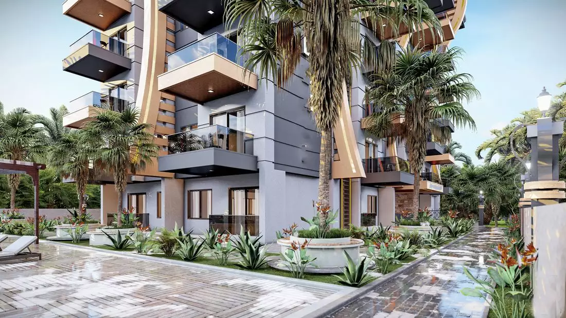 Квартира 46м² в Турции, Газипаша. Стоимостью 118100€ аренда фото-3