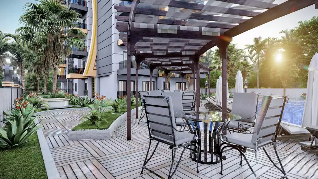 Квартира 46м² в Турции, Газипаша. Стоимостью 118100€ аренда фото-10