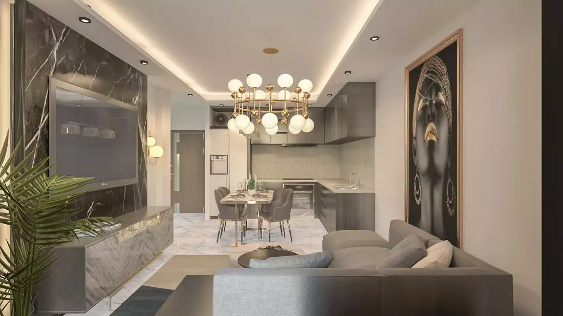 Квартира 46м² в Турции, Газипаша. Стоимостью 118100€ аренда фото-26