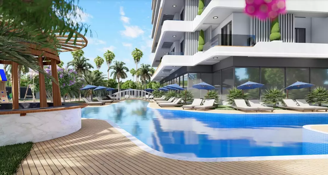 Квартира 51м² в Турции, Газипаша. Стоимостью 119000€ аренда фото-5